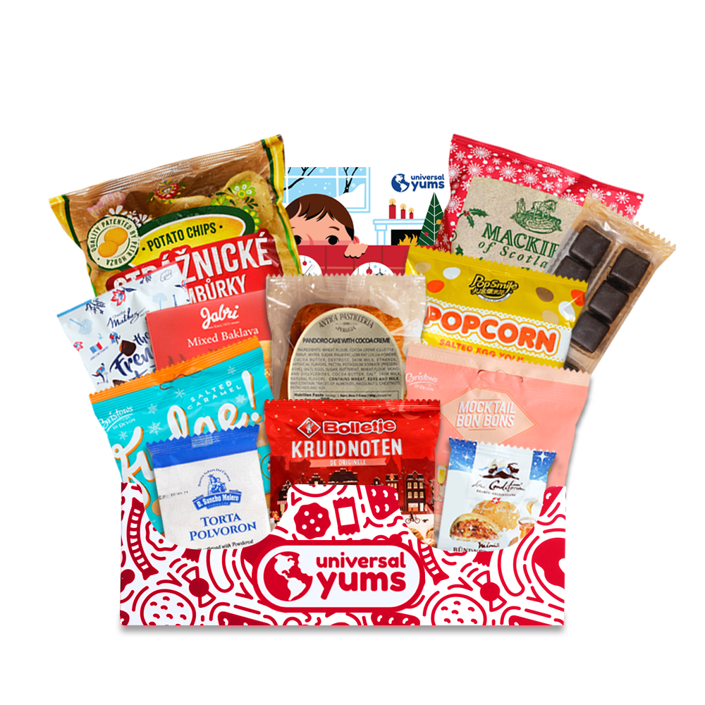 Holiday Snacks from Around the World - Universal Yums International Snack Box - December 2020