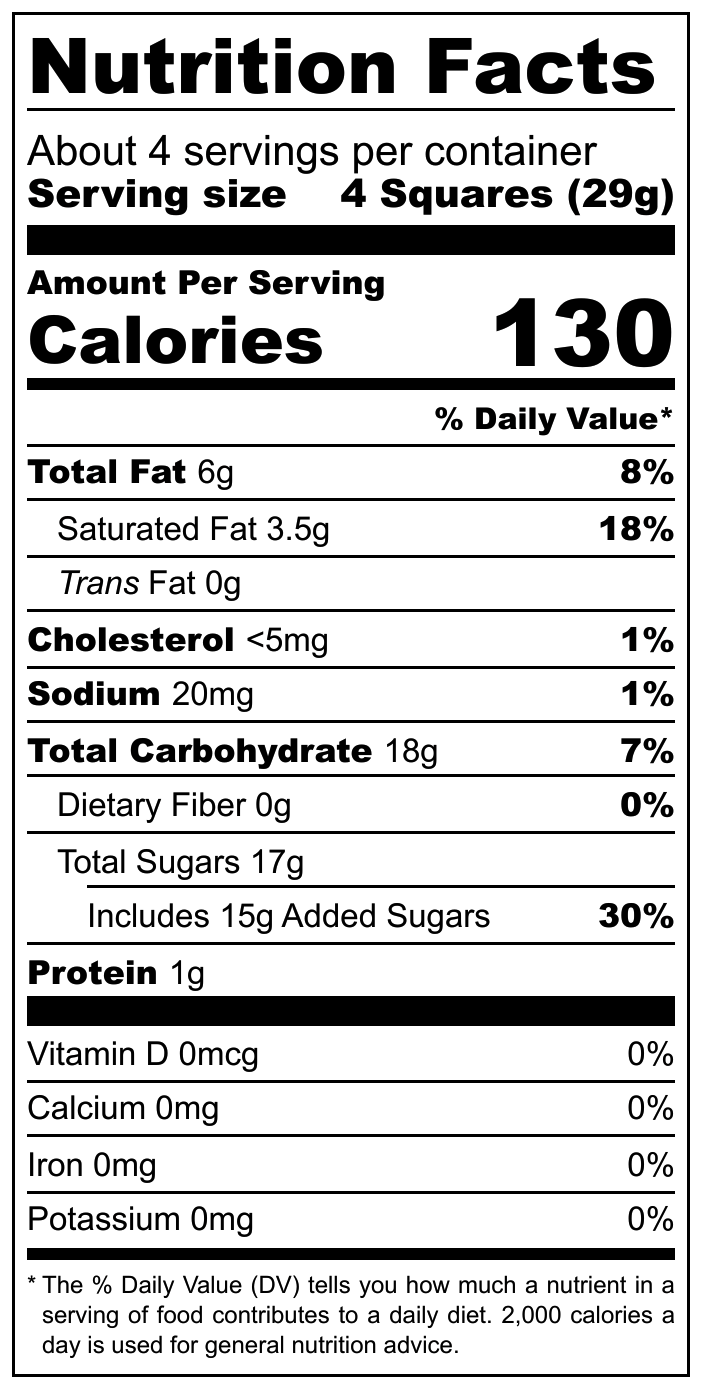 Tirma Chocolate con Leche Relleno de Crema sabor Plátano nutritional label