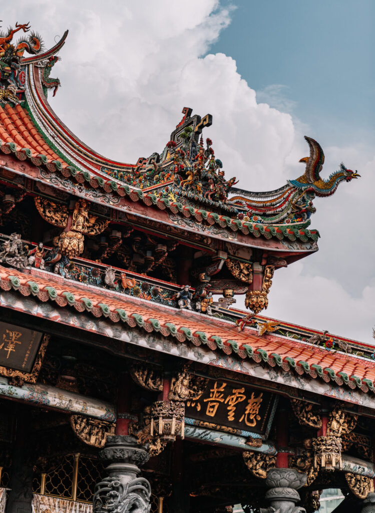 Photo of Longshan Temple's facade